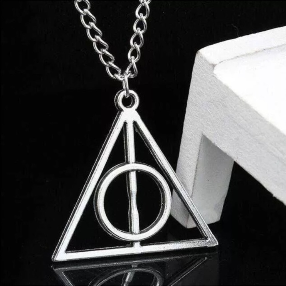 Silver Deathly Hallows Harry Potter Necklace